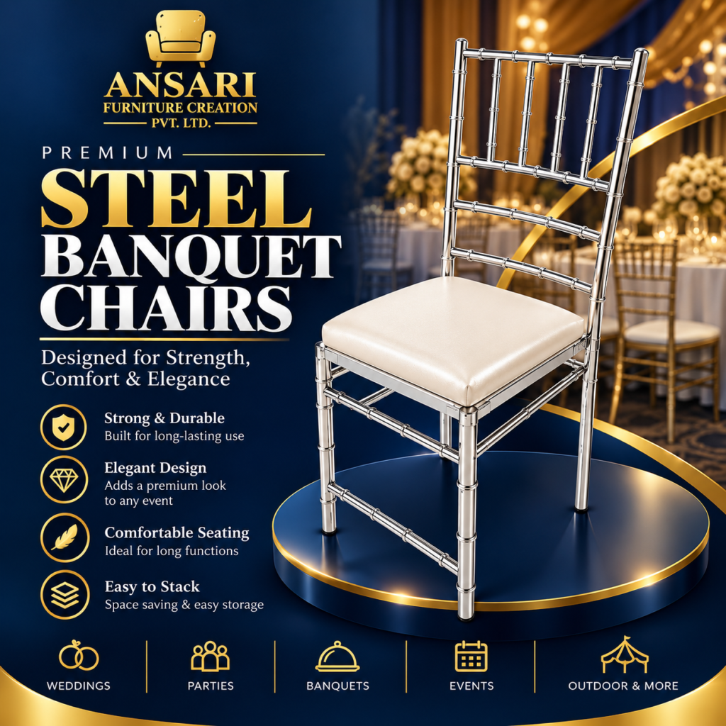 Steel Banquet Chairs Manufacturers in Delhi